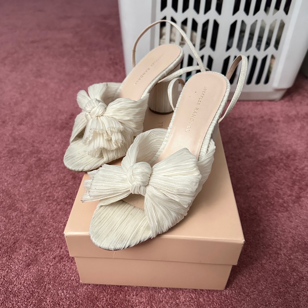 Loeffler Randall Cream Heels